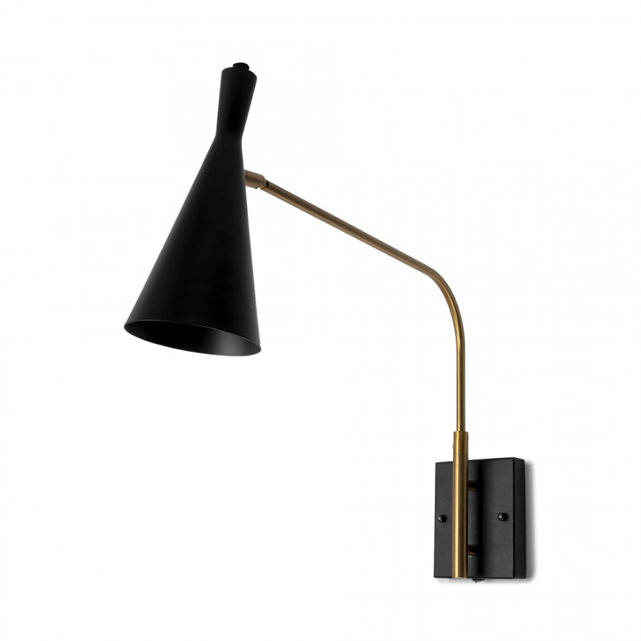 Mercana - Tremont Wall Sconce in Black, Metal