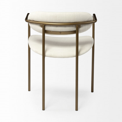 Mercana Parker Dining Chair - Cream/Gold