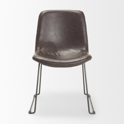 Mercana Sawyer Armless Dining Chair (Set of 2) - Black, Metal