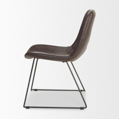 Mercana Sawyer Armless Dining Chair (Set of 2) - Black, Metal