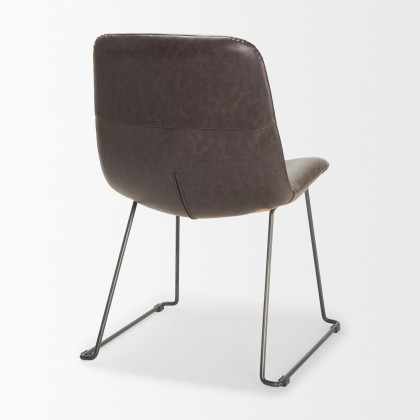 Mercana Sawyer Armless Dining Chair (Set of 2) - Black, Metal