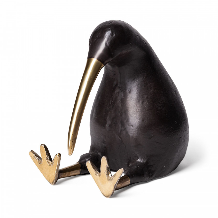 Mercana - Dodo 7L x 4W Black Cast Aluminum Mauritian Bird Sculpture