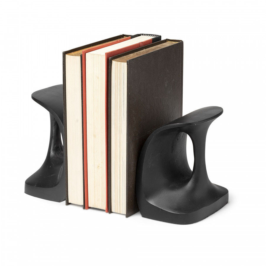 Mercana - Last Cobbler's 8L x 6W Black Shoemaker Tool Bookends (Set of 2)