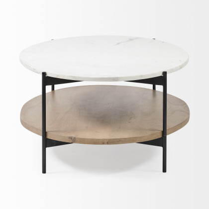 Mercana Larkin Oval Coffee Table - Brown, Wood