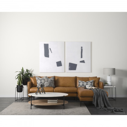 Mercana Larkin Oval Coffee Table - Brown, Wood