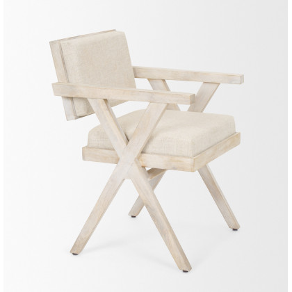 Mercana Topanga Dining Chair - Cream, Wood