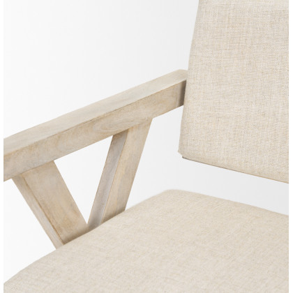 Mercana Topanga Dining Chair - Cream, Wood