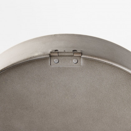 Mercana - Aurus Matte Gray Metal Table Clock