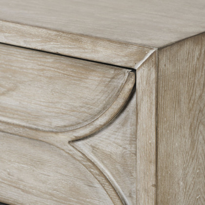 Mercana Giselle I Fir Veneer 3 Drawer Accent Cabinet - Light Brown