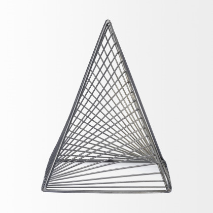 Mercana Risley Triangular Object - Gray, Metal