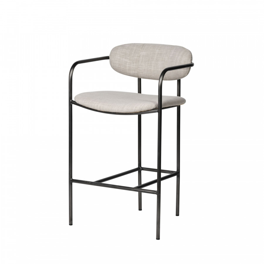 Mercana Parker 36" Counter Stool - Beige/Gray