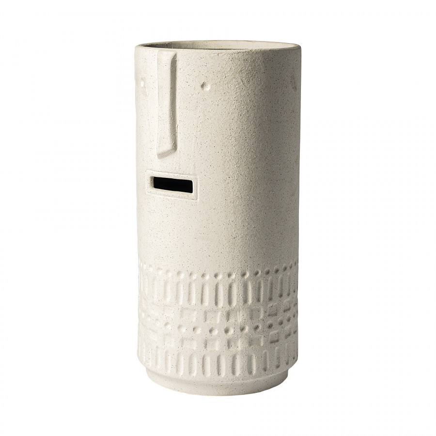 Mercana Jacob Large Vase - White, Ceramic