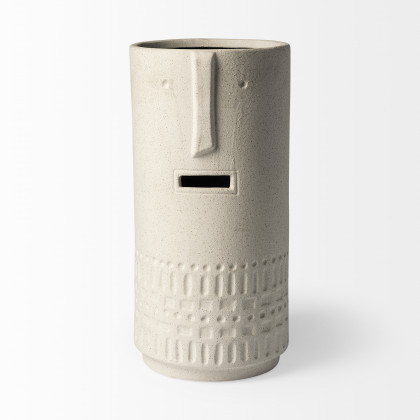Mercana Jacob Large Vase - White, Ceramic