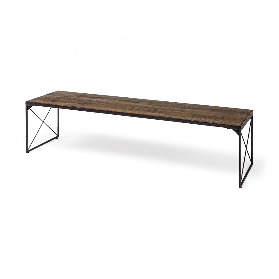 Mercana - Trestman Bench in Brown, Solid Wood