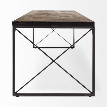 Mercana - Trestman Bench in Brown, Solid Wood