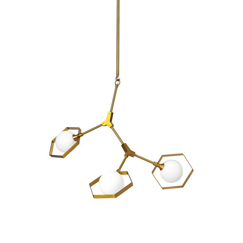 Mercana Desousa 3 Light Chandelier - Gold