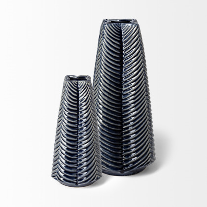 Mercana Bashir Small Vase - Blue, Ceramic