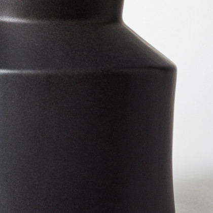 Mercana Laforge Black Vase - Black, H9"