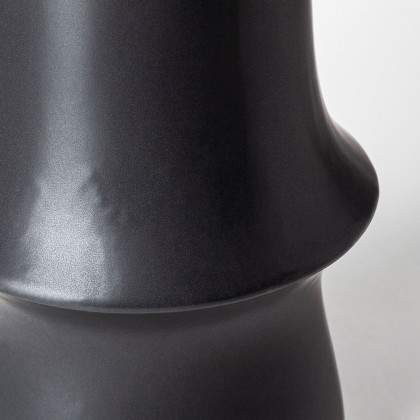 Mercana Laforge Black Vase - Black, H17"