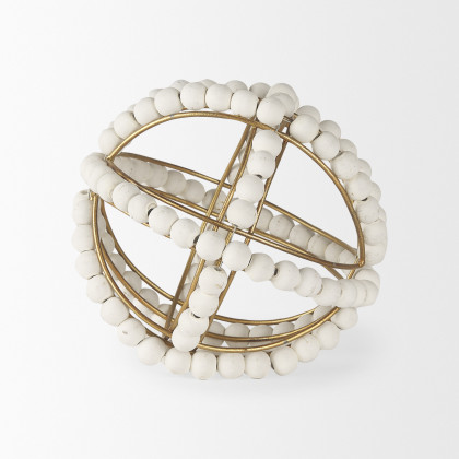 Mercana Espanlade Small Object - White, Wood