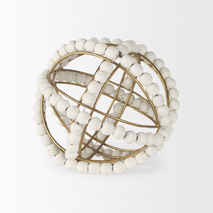 Mercana Espanlade Small Object - White, Wood