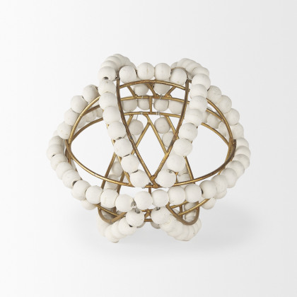 Mercana Espanlade Small Object - White, Wood