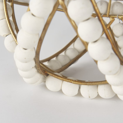 Mercana Espanlade Small Object - White, Wood