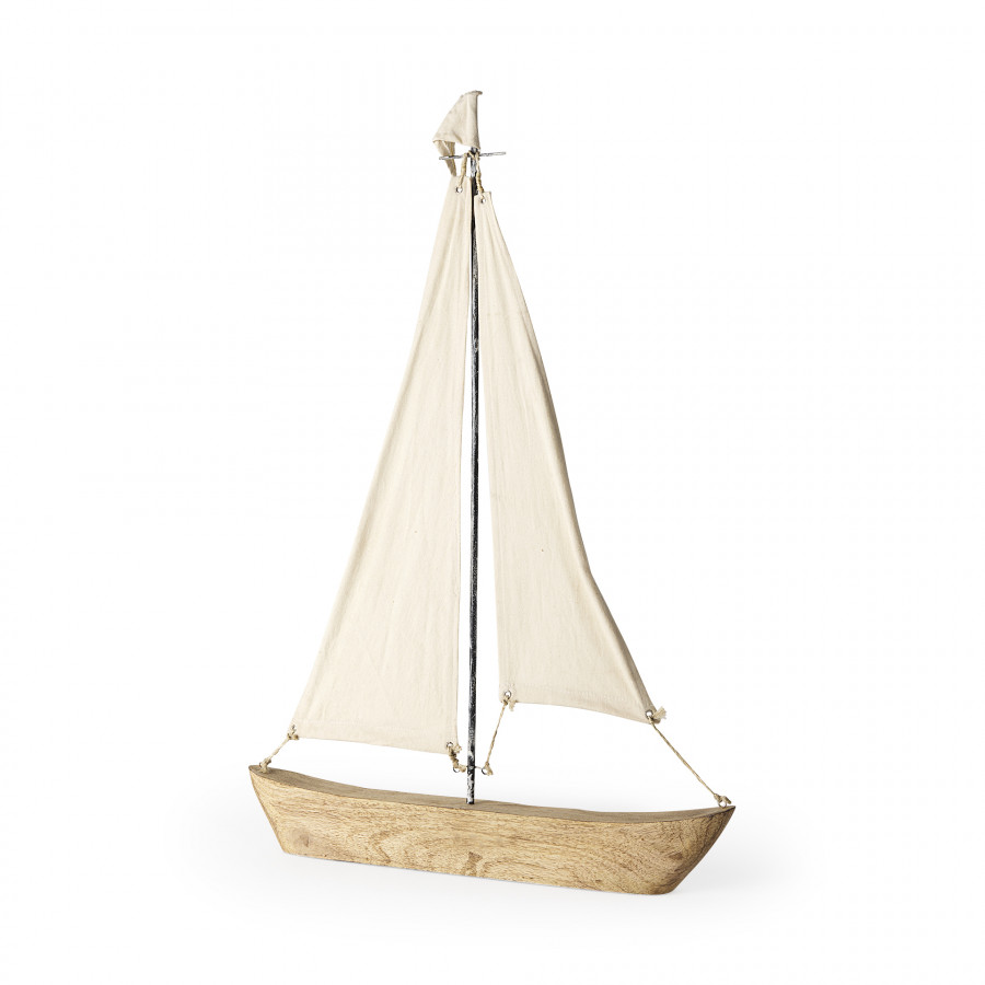 Mercana Tartane Object - Brown/Cream, H32"
