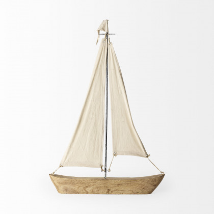 Mercana Tartane Object - Brown/Cream, H32"