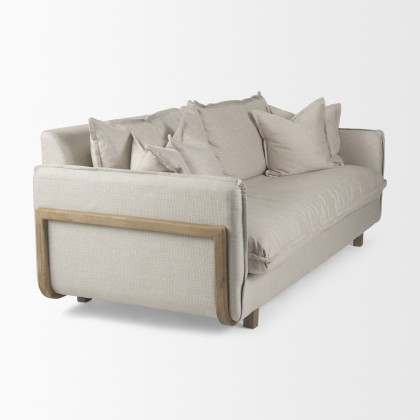 Mercana Roy Sofa - Cream, Polyester