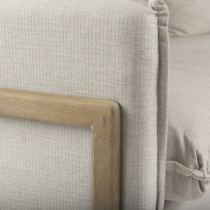 Mercana Roy Sofa - Cream, Polyester