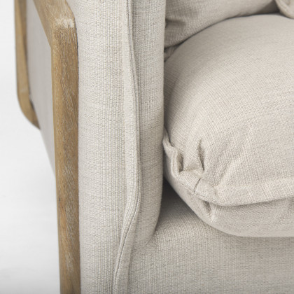 Mercana Roy Sofa - Cream, Polyester