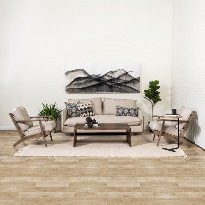 Mercana Roy Sofa - Cream, Polyester