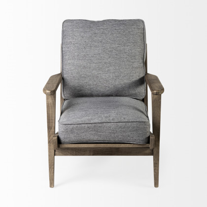 Mercana Olympus Upholstered Accent Chair - Blue, Fabric