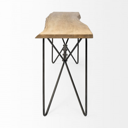 Mercana Papillion Console Table - Black, Iron