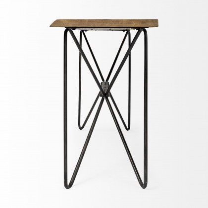 Mercana Papillion Console Table - Black, Iron