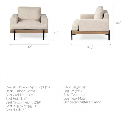 Mercana Colburne I Accent Chair - Beige
