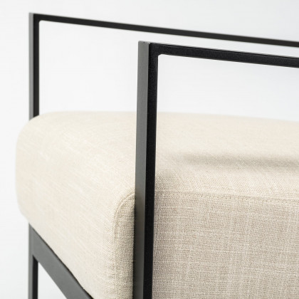 Mercana - Stamford Upholstered Accent Chair in Cream, Wood
