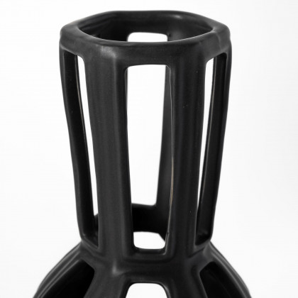 Mercana Brunel Small Vase - Black, Ceramic