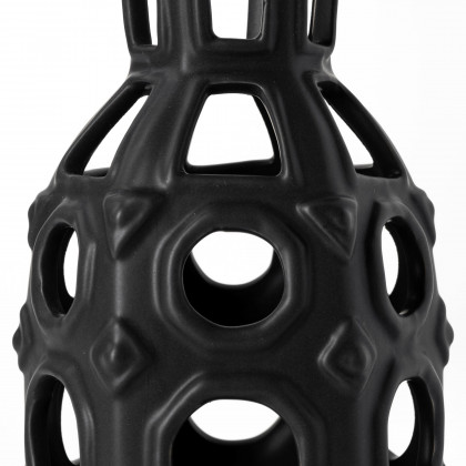 Mercana Brunel Small Vase - Black, Ceramic