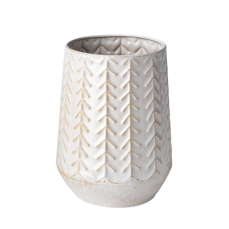 Mercana Gemma Vase - White, Ceramic