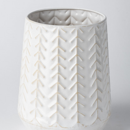 Mercana Gemma Vase - White, Ceramic