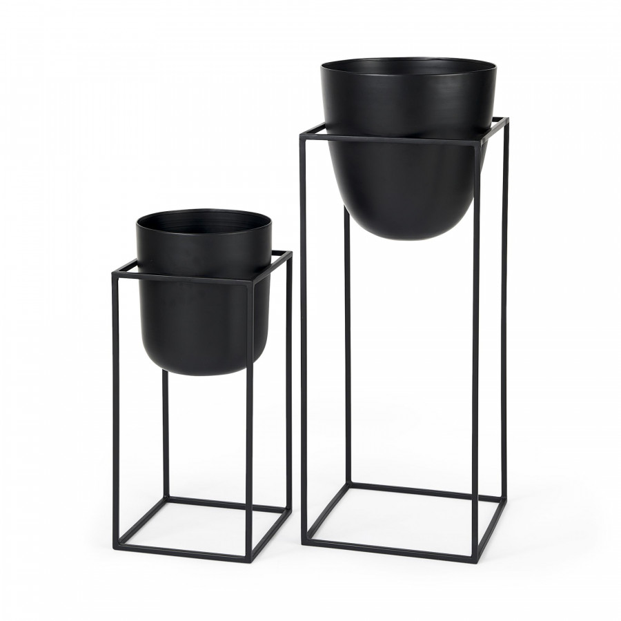 Mercana - Bumble Black Plant Stands (Set of 2)