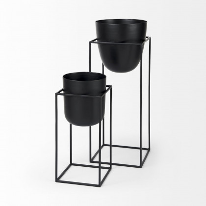 Mercana - Bumble Black Plant Stands (Set of 2)