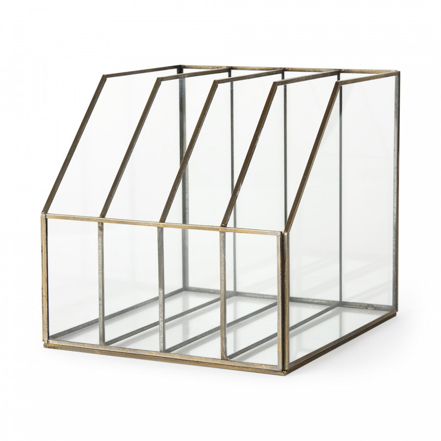 Mercana - Fred Gold Metal and Glass File Folder
