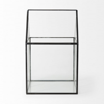 Mercana Sikes Large Hut Terrarium with Glass Base - Clear