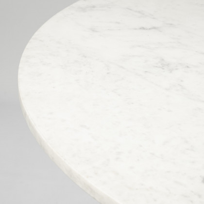 Mercana Tanner Round Dining Table - Black, Stone