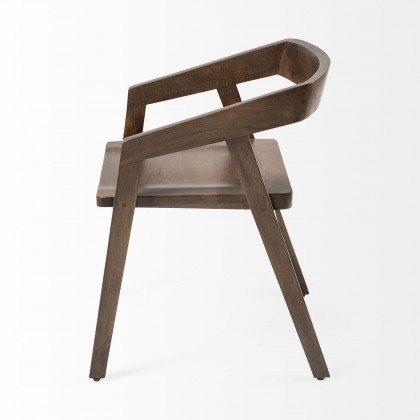 Mercana - Nicholas Dining Chair in Brown, Solid Wood