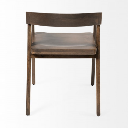 Mercana - Nicholas Dining Chair in Brown, Solid Wood