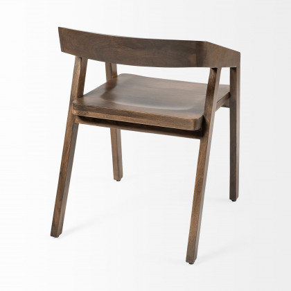 Mercana - Nicholas Dining Chair in Brown, Solid Wood